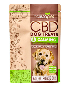 A bag of 600mg Holistapet CBD Calming Dog Treats.