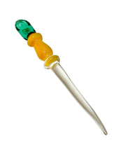 Load image into Gallery viewer, A green and yellow Dabber with Scooper.
