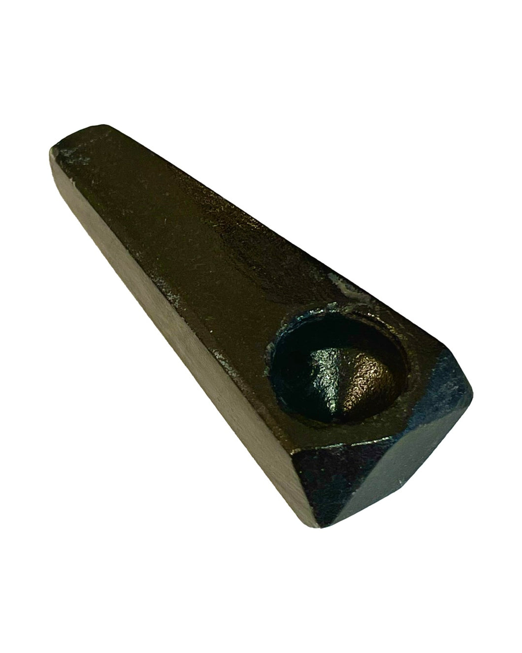 A black Onyx Stone Hand Pipe.