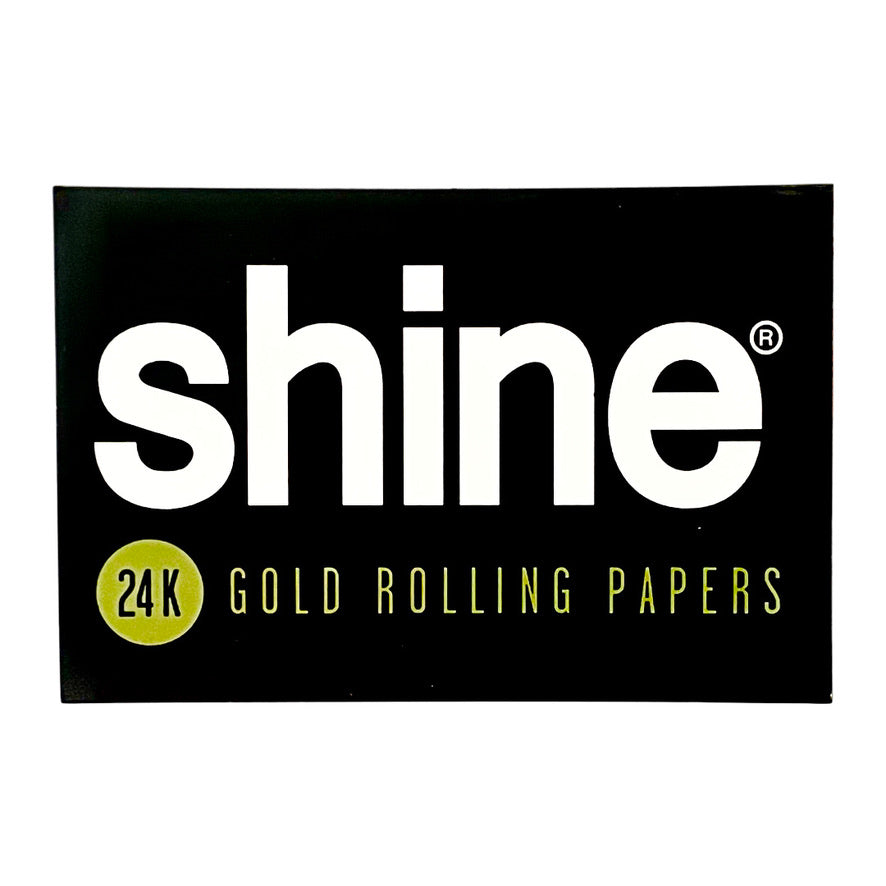 Shine 24K Gold Rolling Papers Sticker