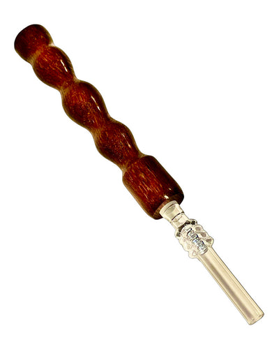 An Australian Canarywood Wood Nectar Collector made by Steve's Dank Pipes.