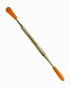 A Metal Dabber with orange silicone tips.