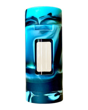 Load image into Gallery viewer, A turquoise and black PRUF Stash Jar.
