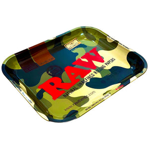 A RAW Camo Large Rolling Tray.