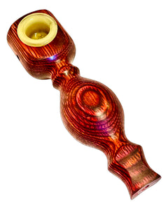 A Maine Spectra-Birch Wood Steamroller Pipe made by Steve's Dank Pipes.