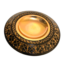 Load image into Gallery viewer, Hand-Carved Tribal Ashtray with Copper Insert
