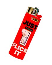 Load image into Gallery viewer, A Just Flick It Party On BIC Lighter.

