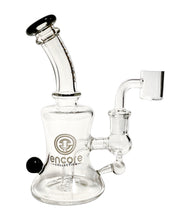Load image into Gallery viewer, The side of an Hourglass Dab Rig with black accents.
