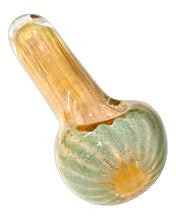 Load image into Gallery viewer, Frit Gold n&#39; Silver Small Spoon Pipe
