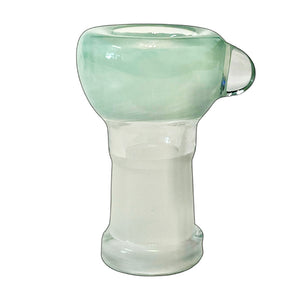 A mint 18mm female Frit Push Slide handblown by TKO Glassworks in the USA.