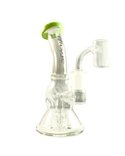 Load image into Gallery viewer, A slyme-colored Encore Mini Matrix Dab Rig.
