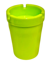 Load image into Gallery viewer, A green Jumbo Butt Bucket Car Ashtray.

