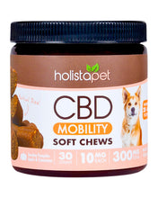 Load image into Gallery viewer, A jar of 300mg Holistapet CBD Mobility Dog Soft Chews.
