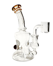 Load image into Gallery viewer, A Hourglass Dab Rig with auburn accents.
