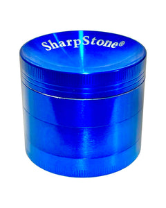 A blue 55mm Sharpstone Concave Grinder.