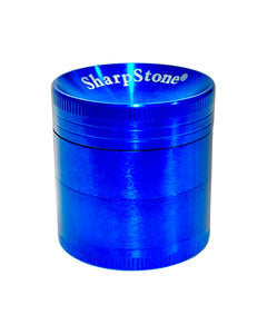 A blue 40mm Sharpstone Concave Grinder.