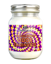 Load image into Gallery viewer, An Orange Crush Special Blue Odor Eliminator Candle.
