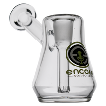 Load image into Gallery viewer, An Encore Mini Pyramid Bubbler Rig with green logo.
