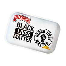 Load image into Gallery viewer, A Black Lives Matter Backwoods Medium Rolling Tray.
