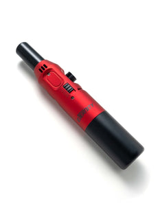A red Eternity Flamesaber Torch Lighter.
