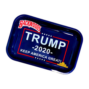 A Trump 2020 Backwoods Medium Rolling Tray.