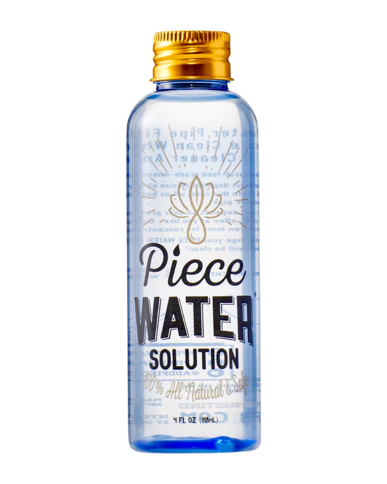 A 4oz bottle of Piece Water Solution.