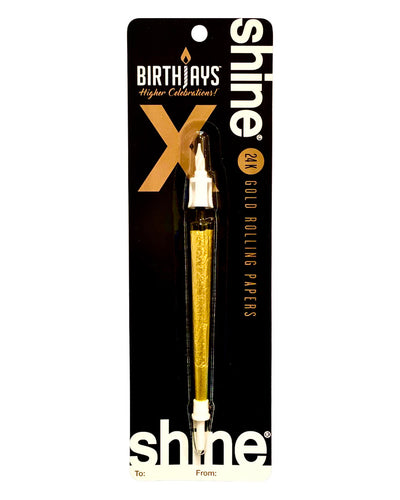 A Shine Birthjay 24K Gold Joint Birthday Candle.