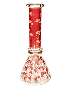 A Red Cap Mushroom Beaker Bong.