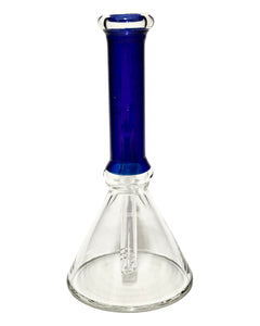 A blue Color Straight Neck Beaker Bong.