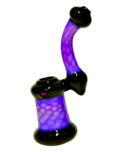 Load image into Gallery viewer, A purple Slime Honeycomb Bubbler.
