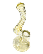 Load image into Gallery viewer, A Mini Fumed Twist Glass Bubbler.
