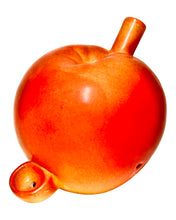 Load image into Gallery viewer, A Roast &amp; Toast Ripe Peach Ceramic Hand Pipe.
