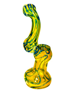 Fumed Donut Glass Bubbler