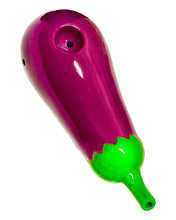 Load image into Gallery viewer, A Roast &amp; Toast Thick Eggplant Ceramic Hand Pipe.
