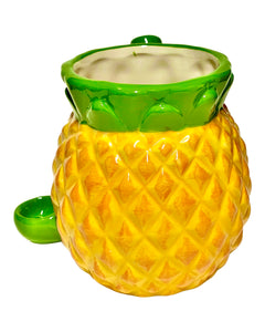 The side of a Roast & Toast Pineapple Ceramic Mug Pipe.