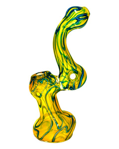 Fumed Donut Glass Bubbler