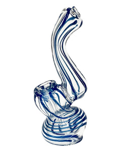 A yellow Mini Colored Stripe Bubbler.