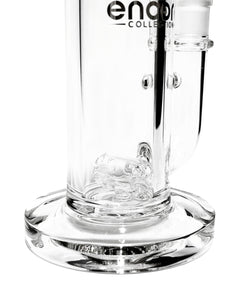 The base and barrel percolator of an Encore Curved Neck Bong.
