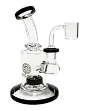 Load image into Gallery viewer, A black Encore Color Showerhead Dab Rig.
