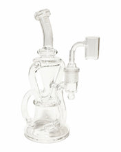 Load image into Gallery viewer, A Monark Klein Klassic Recycler Dab Rig with a white logo.
