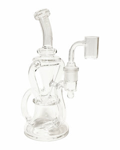 A Monark Klein Klassic Recycler Dab Rig with a white logo.