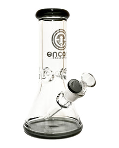 A black Encore Color-Accented Beaker Bong.