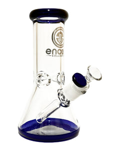 A blue Encore Color-Accented Beaker Bong.