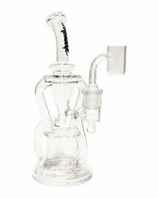 Load image into Gallery viewer, A Monark Klein Klassic Recycler Dab Rig with a green and black logo.
