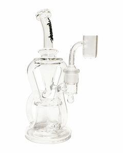 A Monark Klein Klassic Recycler Dab Rig with a green and black logo.