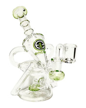 Load image into Gallery viewer, A green-colored Encore Ray Gun Recycler Dab Rig.
