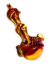Load image into Gallery viewer, A Stripes and Spirals Homie G Pocket Spoon Pipe.
