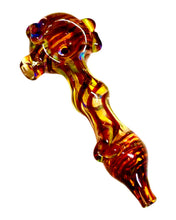 Load image into Gallery viewer, A Stripes and Spirals Homie G Pocket Spoon Pipe.
