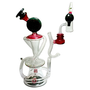 Crushed Opal Mega Recycler Smoke Glass Vape Crushed Opal Mega Recycler Smoke Glass Vape