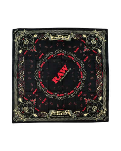 A black RAW Bandana.
